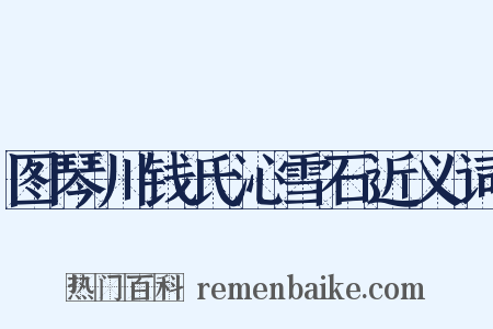 图琴川钱氏沁雪石近义词是什么意思的图片